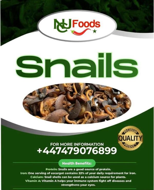 Oven-dried snail
