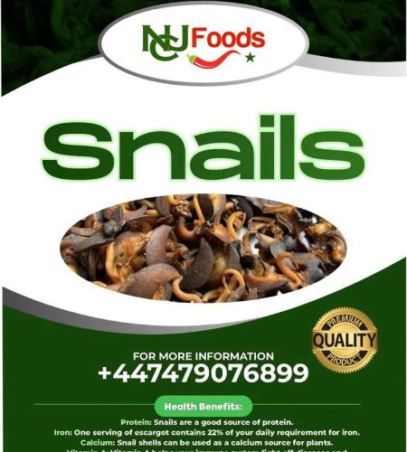Oven-dried snail